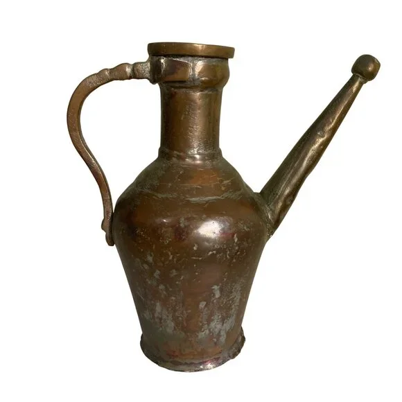 Aged Hand Forged Metal Pitcher Primitive Rustic Antique Decor - Picture 2 of 8